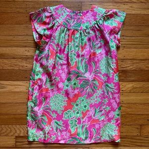 Lilly Pulitzer Girls Jubilee Silk Girls Dress Size 6